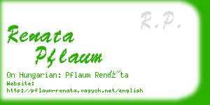 renata pflaum business card